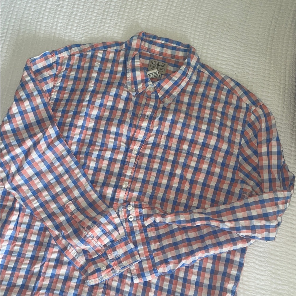 LLBean Organic cotton button down